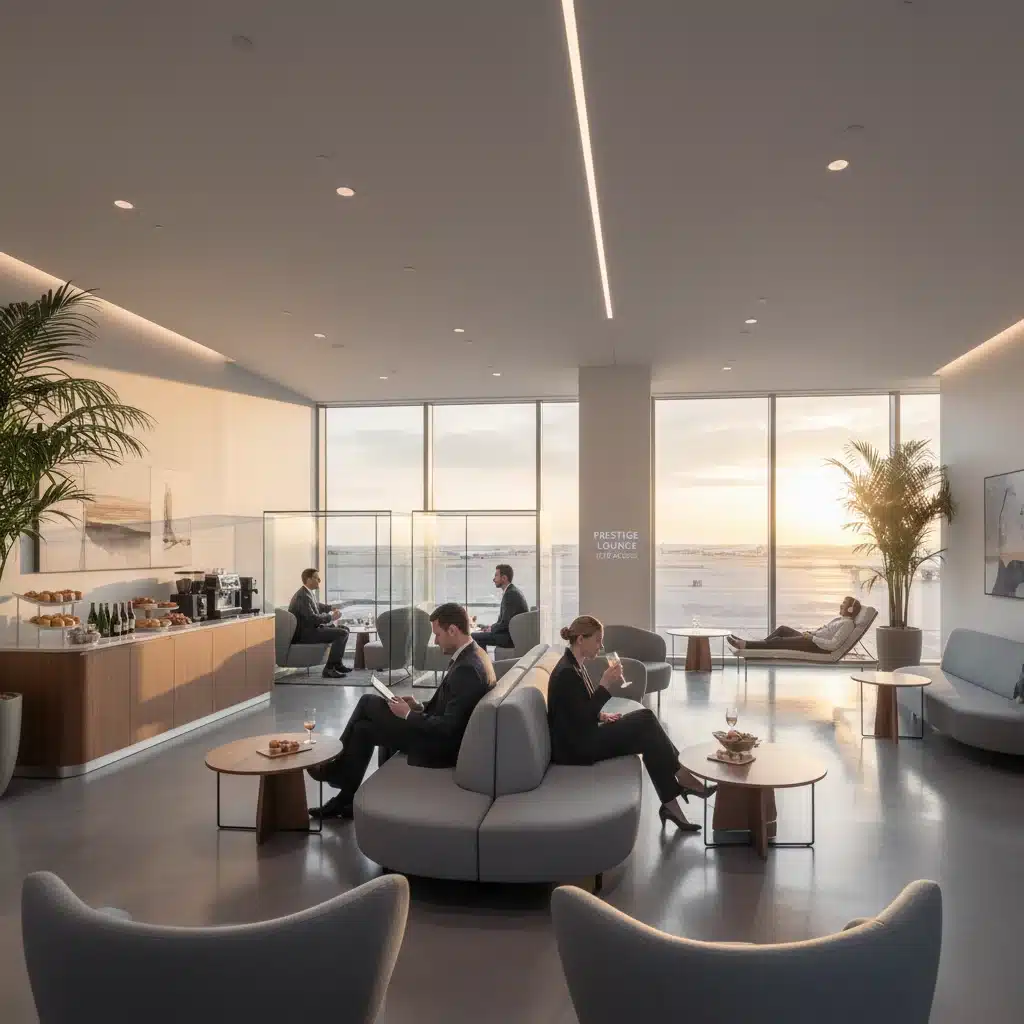 Exclusive airport lounge access as an elite status perk for frequent flyers