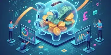 Illustration of budgeting tools and financial growth for 2026 planning