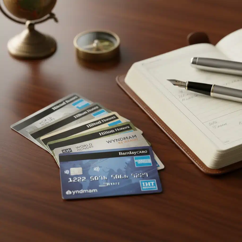 Collection of hotel co-branded credit cards