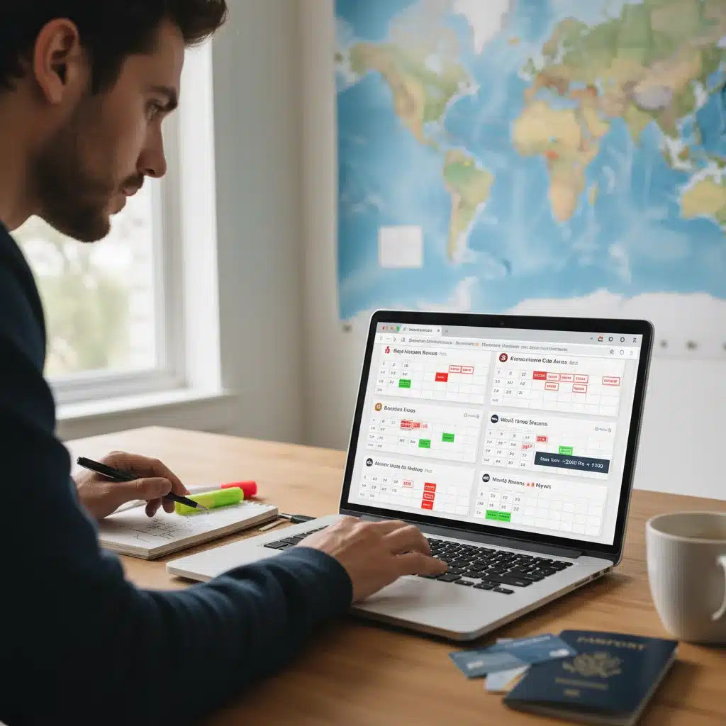 Strategic travel planner avoiding loyalty program blackout dates through careful research.