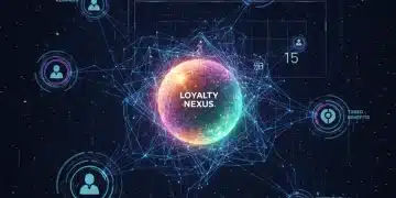 Digital network illustrating interconnected customer loyalty programs and future updates for 2026.